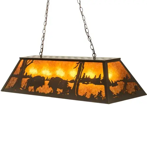 The Battling Buffalo by Meyda Lighting - Image 2