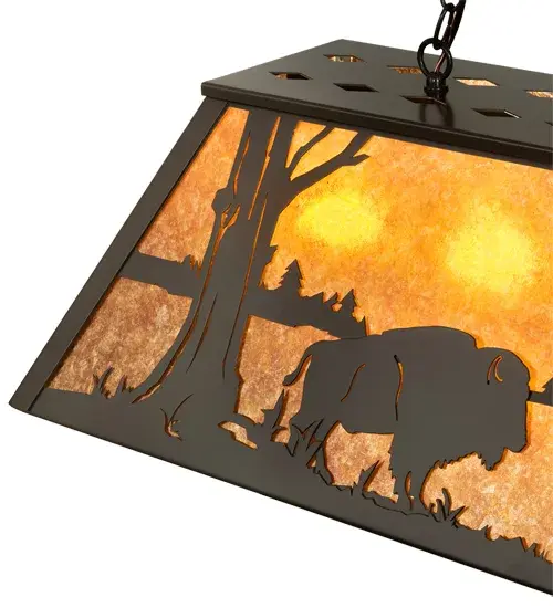 The Battling Buffalo by Meyda Lighting - Image 9