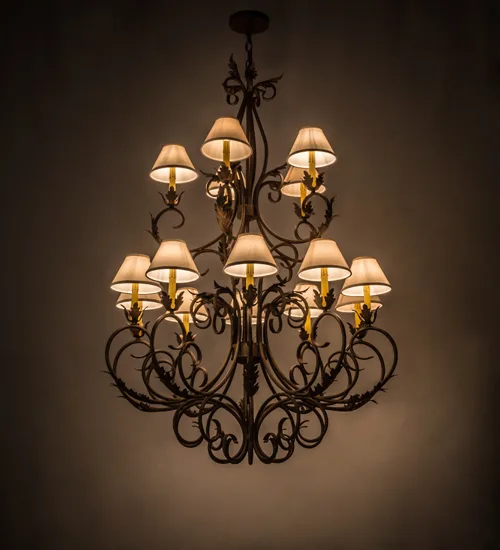 46"W Alexandria 15 LT Chandelier