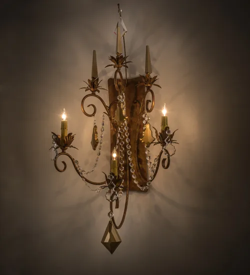 21" Wide Minuet 3 Light Wall Sconce