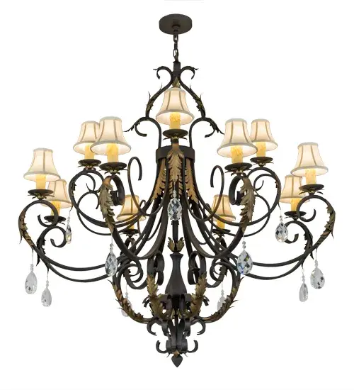 54"W Ingrid 12 LT Chandelier - Image 2
