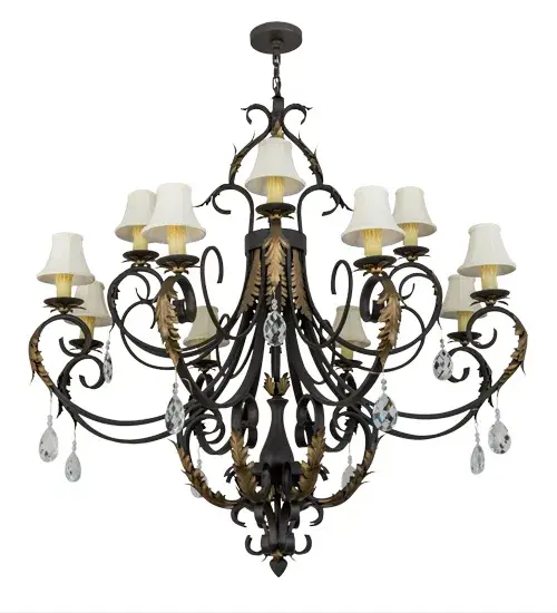 54"W Ingrid 12 LT Chandelier - Image 3