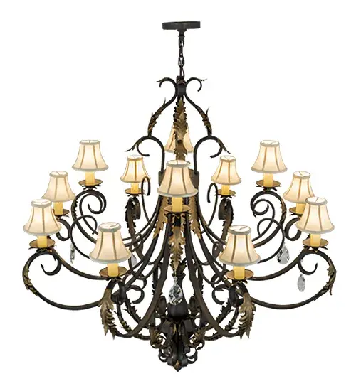54"W Ingrid 12 LT Chandelier - Image 4
