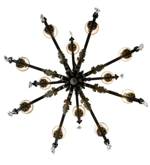 54"W Ingrid 12 LT Chandelier - Image 7