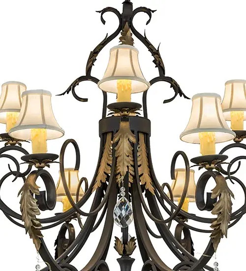 54"W Ingrid 12 LT Chandelier - Image 8