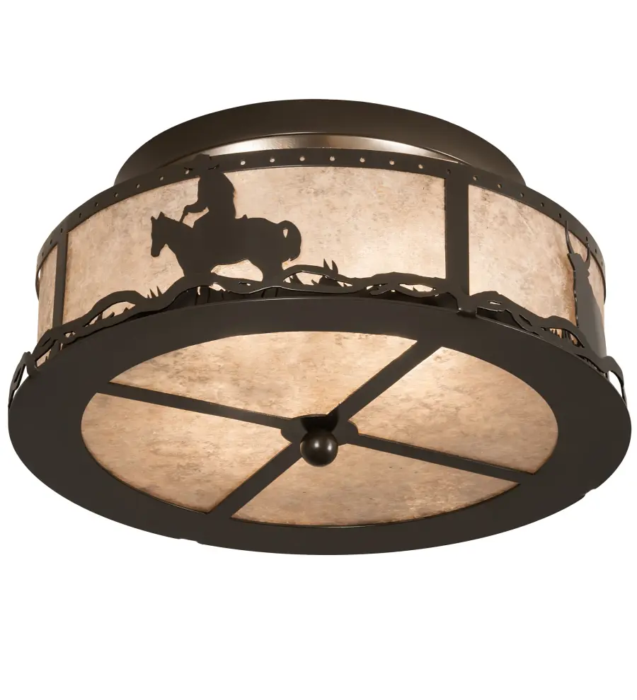 The Meyda Tiffany - Cowboy & Steer by Meyda Lighting - Image 1