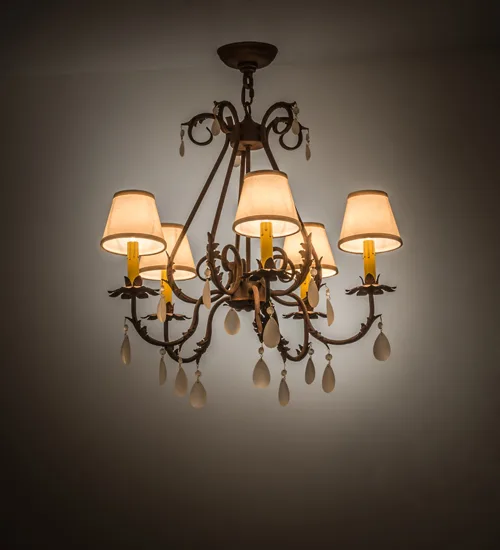 25"W Chantilly 5 LT Chandelier