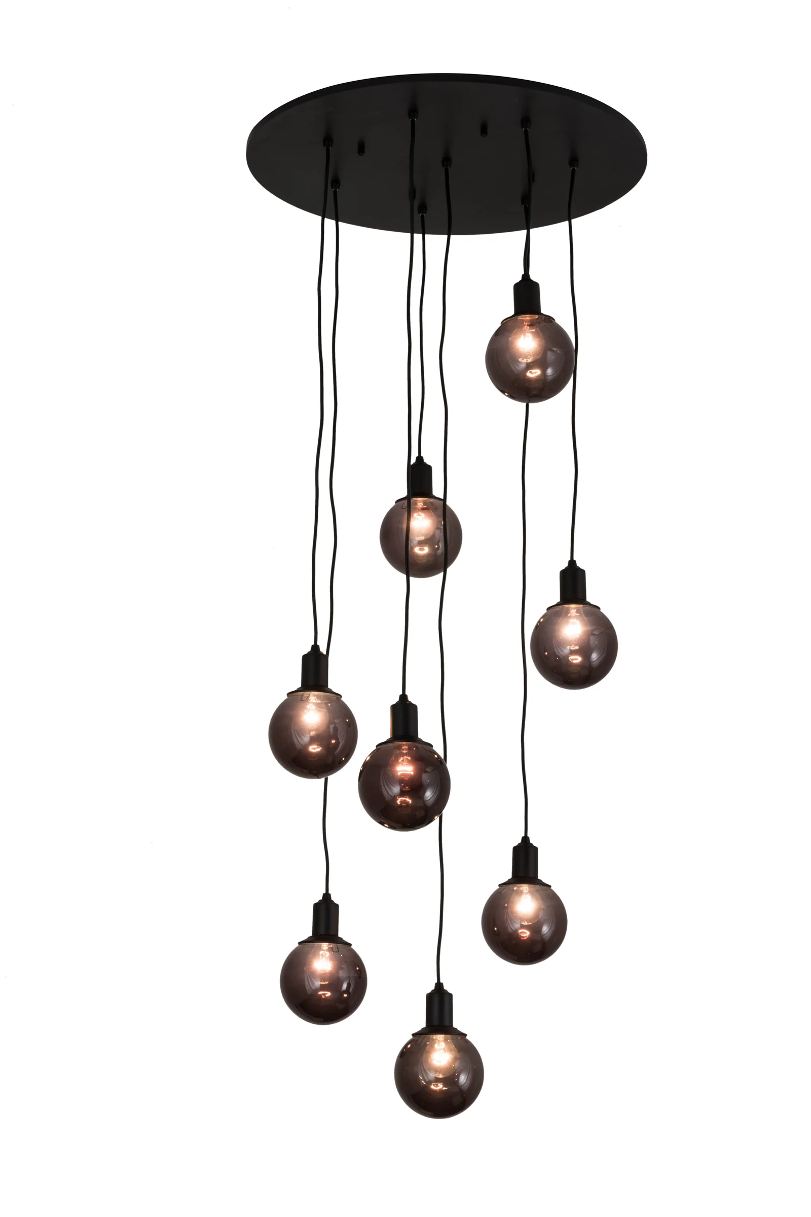 Bola Eight Light Pendant in Solar Black
