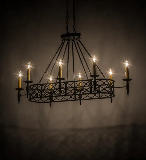 55" Long Topridge 8 LT Chandelier