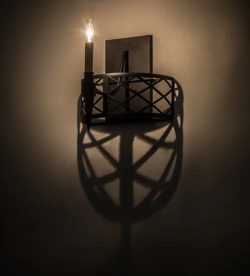 12" Wide Topridge Wall Sconce