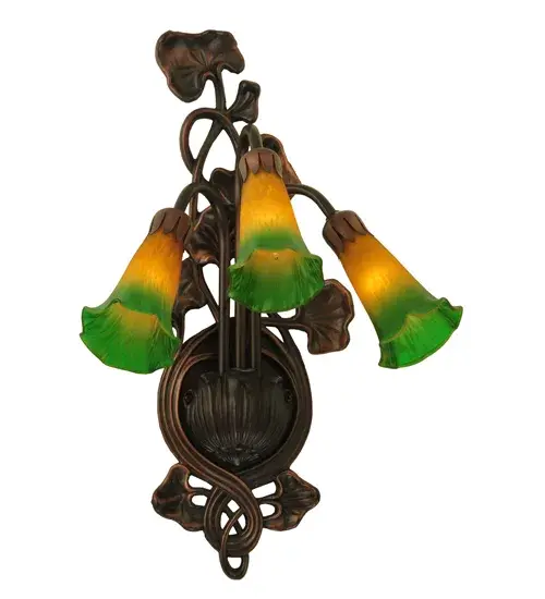 The Amber/Green Pond Lily by Meyda Lighting - Image 2