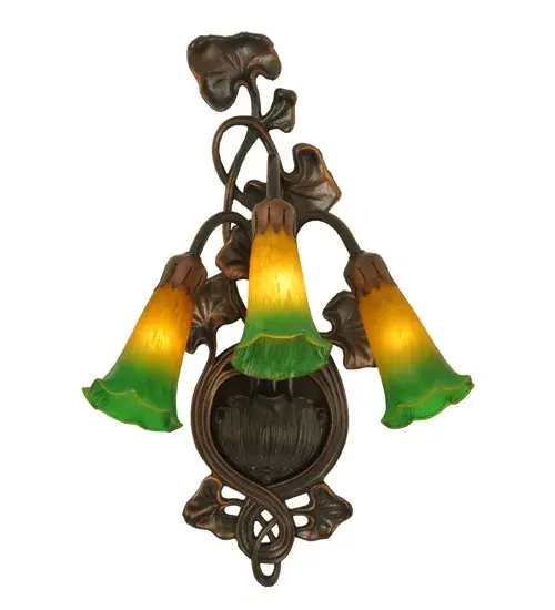 The Amber/Green Pond Lily by Meyda Lighting - Image 4