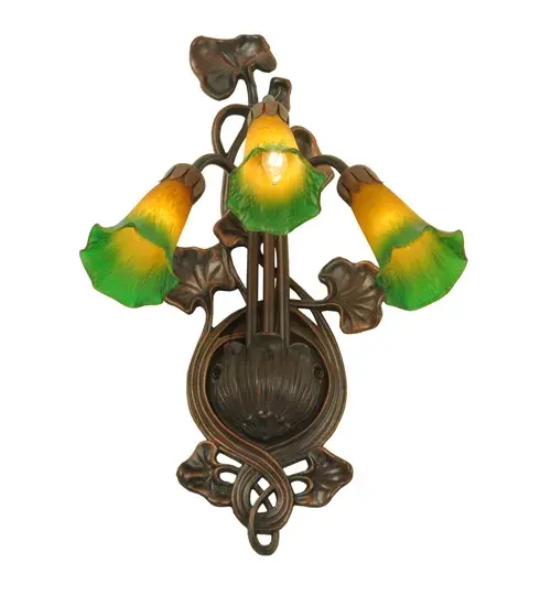 The Amber/Green Pond Lily by Meyda Lighting - Image 6