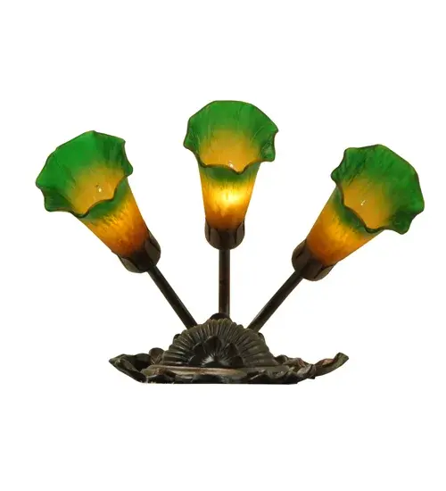 The Amber/Green Pond Lily by Meyda Lighting - Image 7