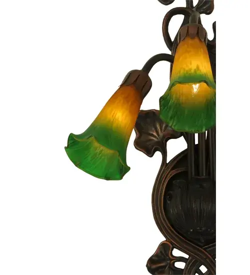 The Amber/Green Pond Lily by Meyda Lighting - Image 9