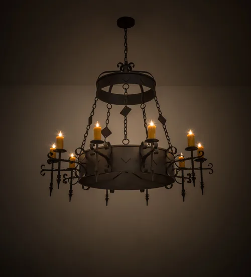 54"W Diamante 10 LT Chandelier
