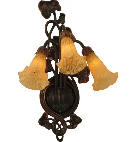 The Amber Pond Lily by Meyda Lighting