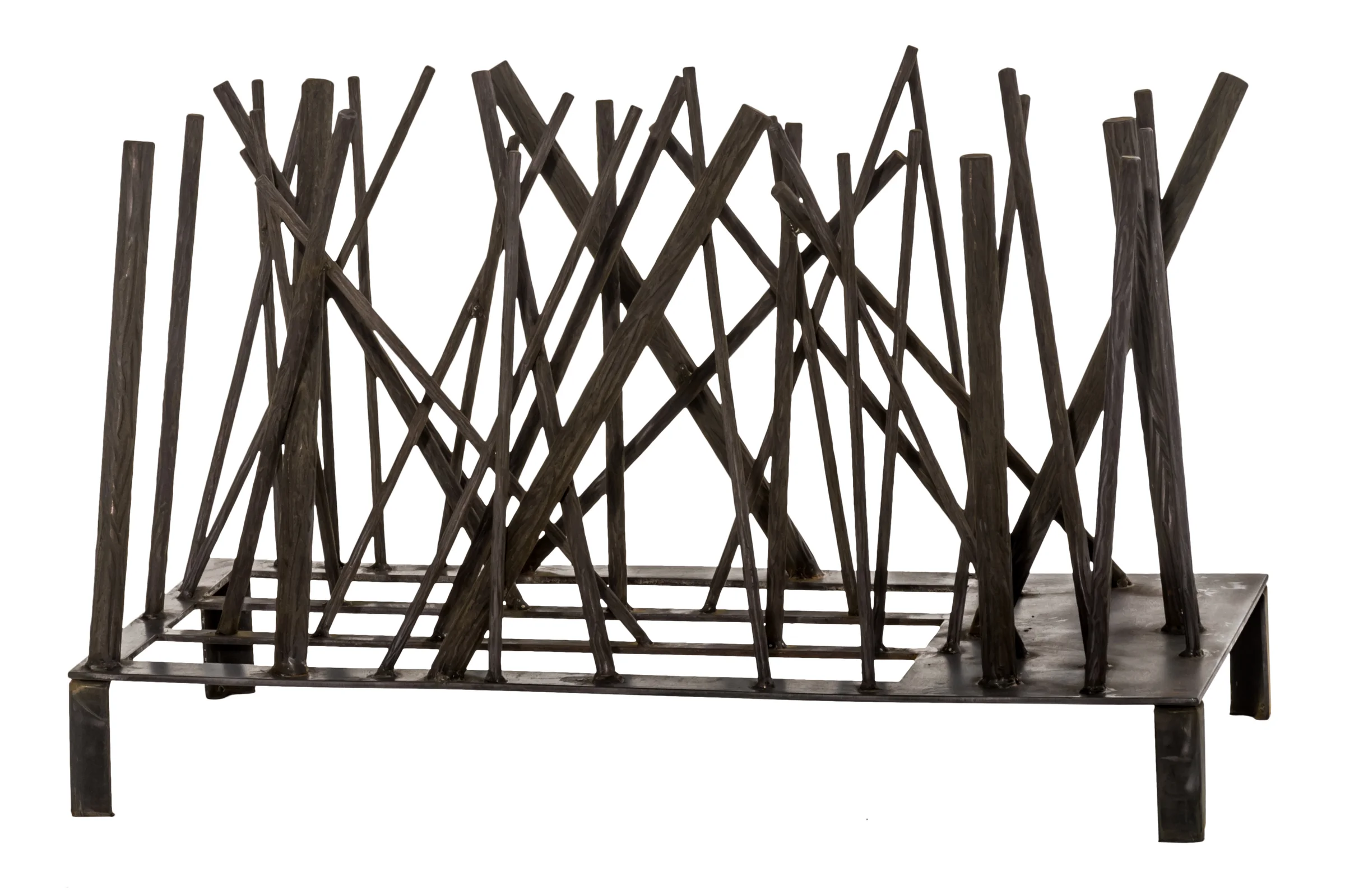 Branches Fireplace Decor in Wrought Iron