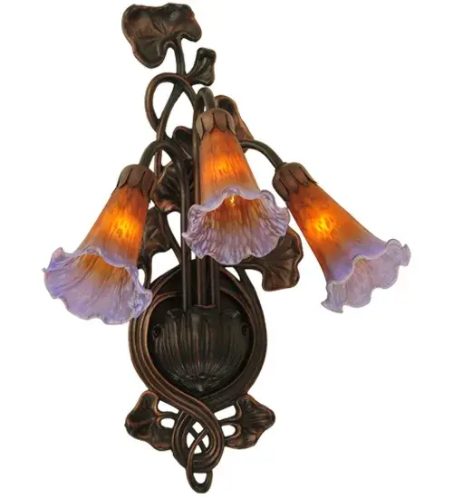 The Amber/Purple Pond Lily by Meyda Lighting - Image 1