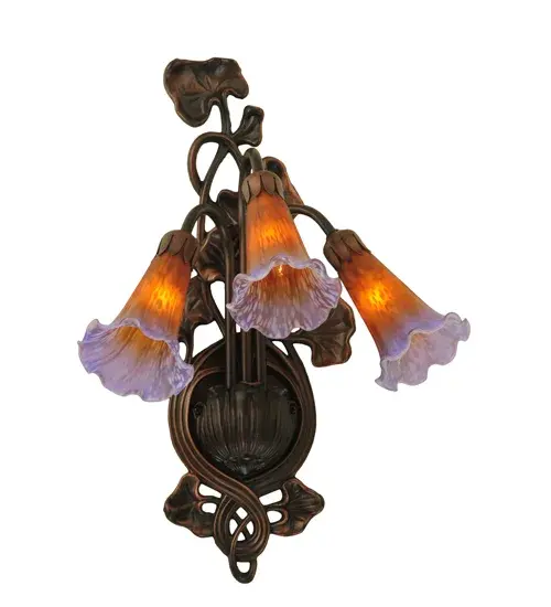 The Amber/Purple Pond Lily by Meyda Lighting - Image 2