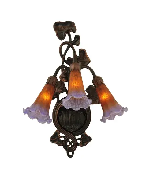 The Amber/Purple Pond Lily by Meyda Lighting - Image 4