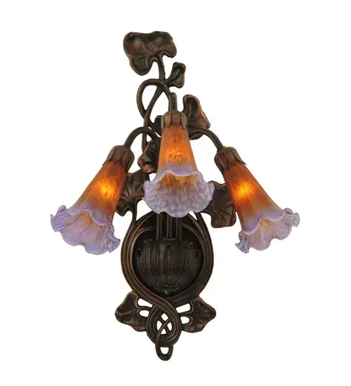 The Amber/Purple Pond Lily by Meyda Lighting - Image 5