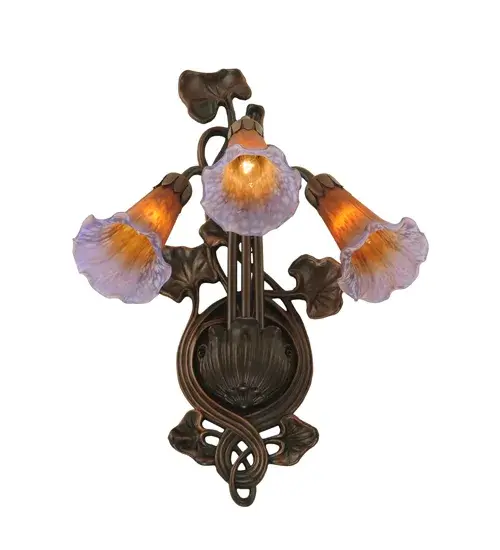 The Amber/Purple Pond Lily by Meyda Lighting - Image 6