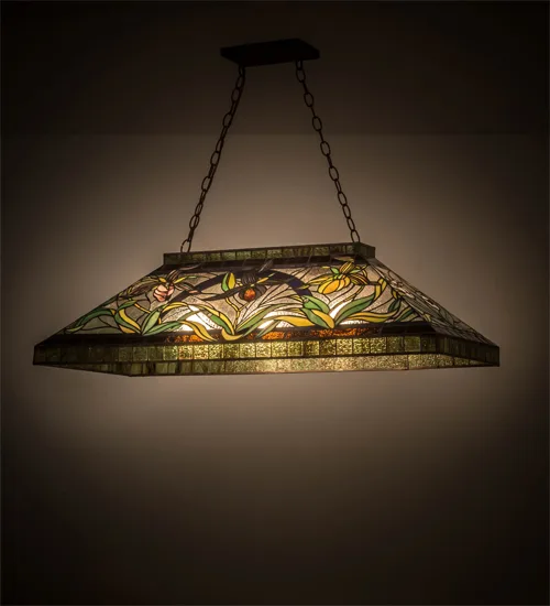 39"L Lady Slippers Oblong Pendant