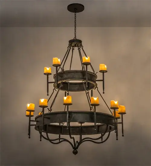 60" Wide Marta 18 Light Two Tier Chandelier - Image 1