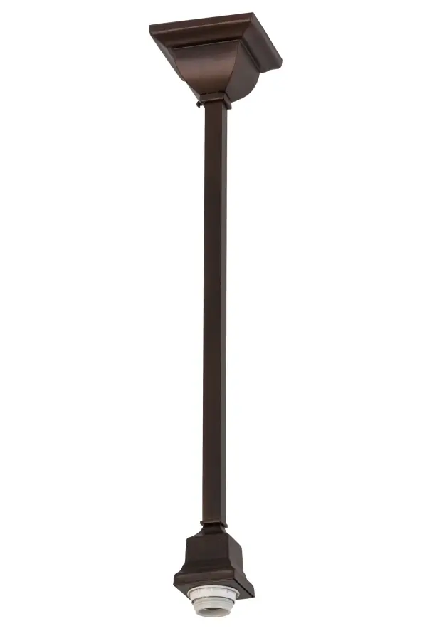 Every Meyda Tiffany item is a unique handcrafted work of art. Natural variations in the wide array of materials that we use to create each Meyda product make every item a masterpiece of its own. Photographs are a general representation of the product. Colors and designs will vary. Collection: Pendant Hardware Finish: Mahogany Bronze Glass: White Width: 6.50" Height: 23.75" Length: 4.50" Weight: 2.00 lb Number of Bulbs: 1 Maximum Wattage: 60.00 W Bulb Type: A15 Bulb Base: Medium Material: Steel Country of Origin: USA Safety Listing: Damp Safety Rating: Damp