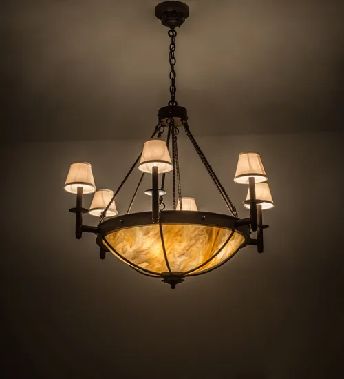 36"W Freya 6 LT Chandelier