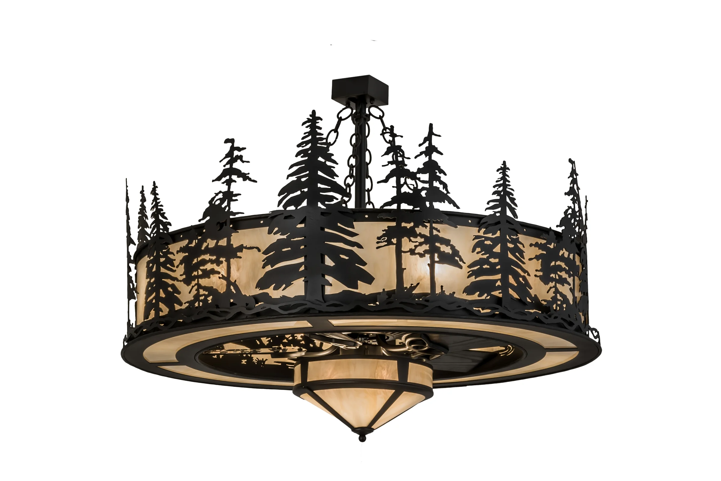 Tall Pines 11 Light Chandel-Air in Black
