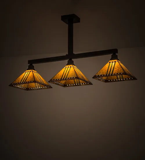 48"L Prairie Corn 3 LT Island Pendant