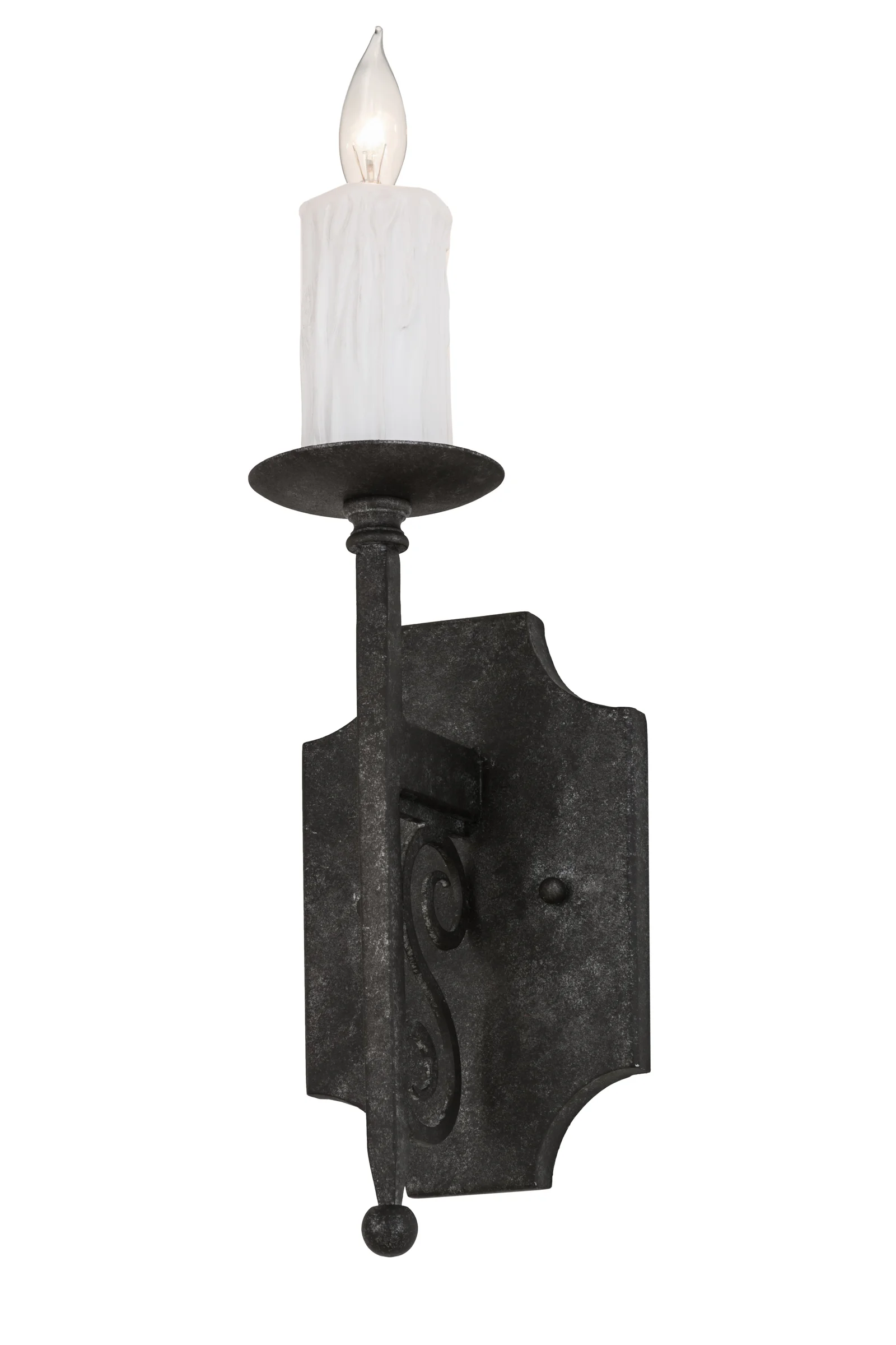 Toscano One Light Wall Sconce in Smoke