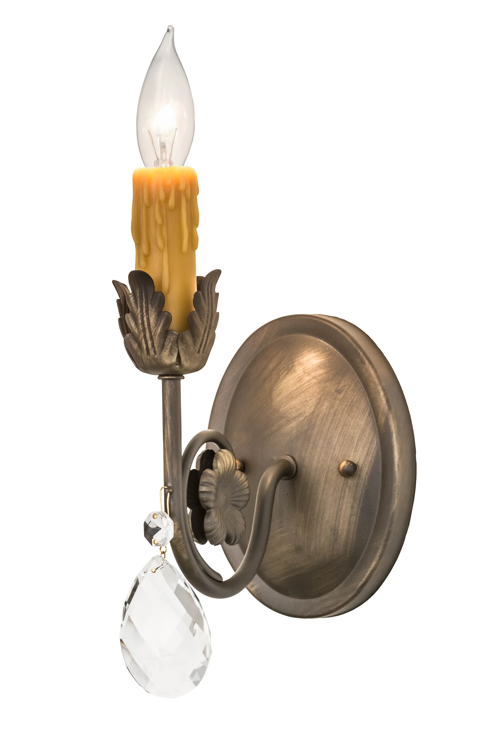Antonia One Light Wall Sconce in Antique Brass Matte