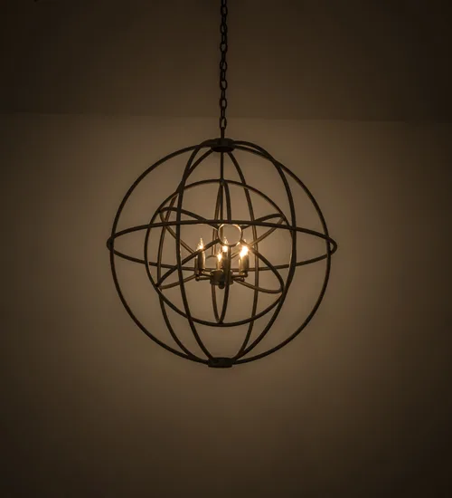 30"W Atom Enerjisi 6 LT Chandelier