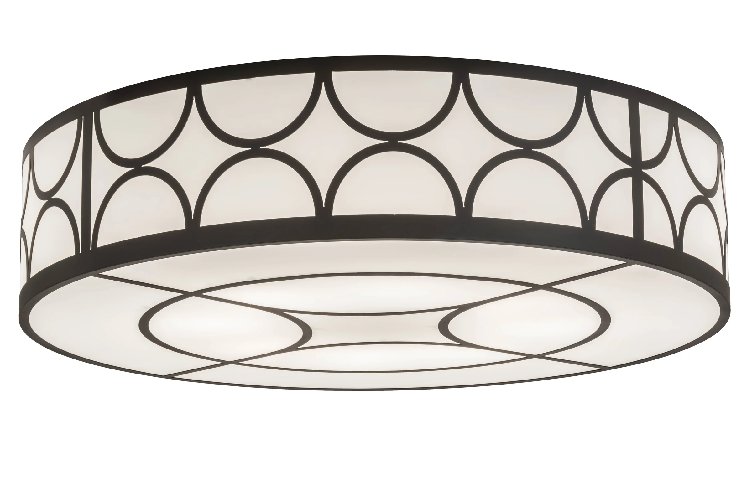 Revival Eight Light Flushmount in Timeless Bronze