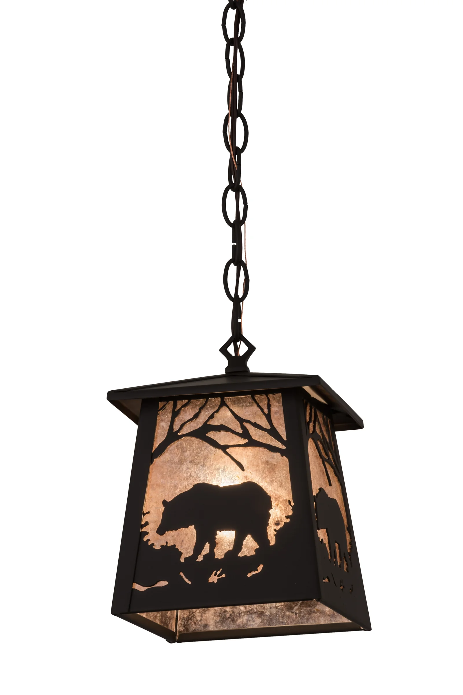 Bear At Dawn One Light Mini Pendant in Oil Rubbed Bronze