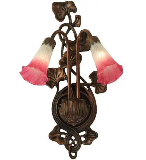 The Pink/White Pond Lily by Meyda Lighting - Image 1
