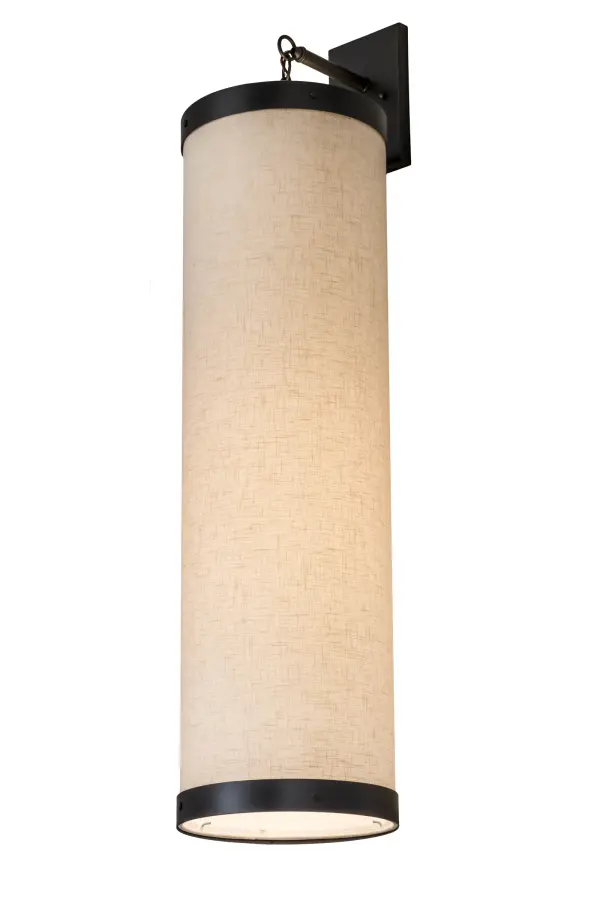 Designed with a curved profile and a clean architectural look; this appealing and versatile wall fixture defines a sophisticated aesthetic. This sconce will add character to any room with an Off-White Textrene shade enhanced with a Statuario Idalight bottom diffuser. The hardware is featured in a Gunmetal Gray finish. Handcrafted by highly skilled artisans in our 180;000 square foot manufacturing facility in Yorkville; New York; this transitional styled sconce is available in a wide range of custom choices including various designs; colors; sizes and dimmable energy efficient lamping options such as LED. This fixture is UL and cUL listed for damp and dry locations.