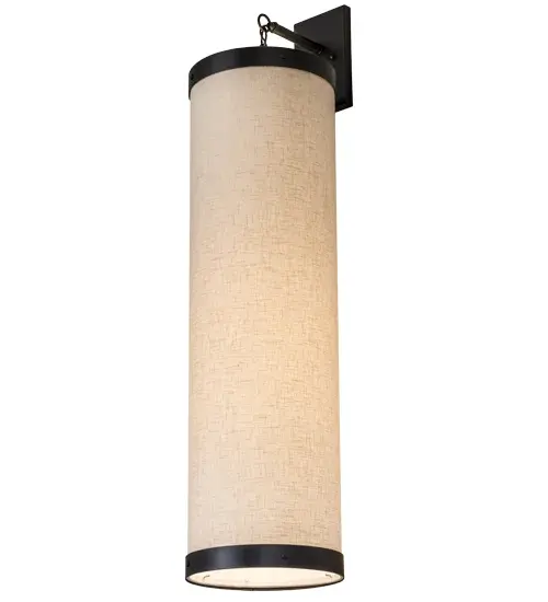 Designed with a curved profile and a clean architectural look; this appealing and versatile wall fixture defines a sophisticated aesthetic. This sconce will add character to any room with an Off-White Textrene shade enhanced with a Statuario Idalight bottom diffuser. The hardware is featured in a Gunmetal Gray finish. Handcrafted by highly skilled artisans in our 180;000 square foot manufacturing facility in Yorkville; New York; this transitional styled sconce is available in a wide range of custom choices including various designs; colors; sizes and dimmable energy efficient lamping options such as LED. This fixture is UL and cUL listed for damp and dry locations. - alternate view