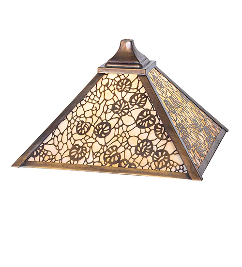 13" Square Lotus Leaf Shade