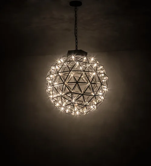 24" Wide Geosphere Pendant
