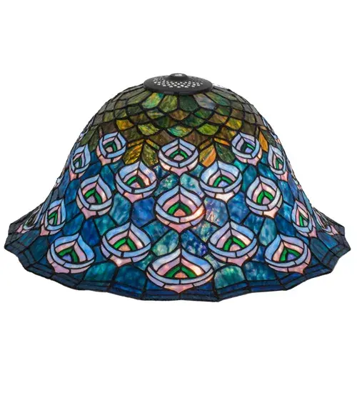 The Tiffany Peacock Feather by Meyda Lighting - Image 1