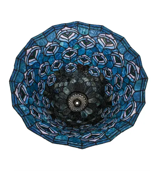 The Tiffany Peacock Feather by Meyda Lighting - Image 3