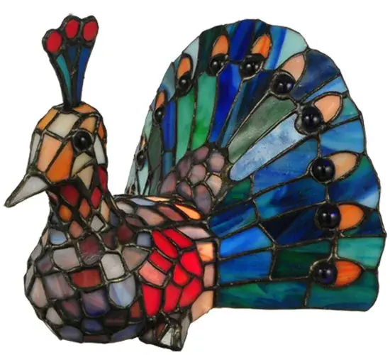The Tiffany Peacock by Meyda Lighting - Image 1
