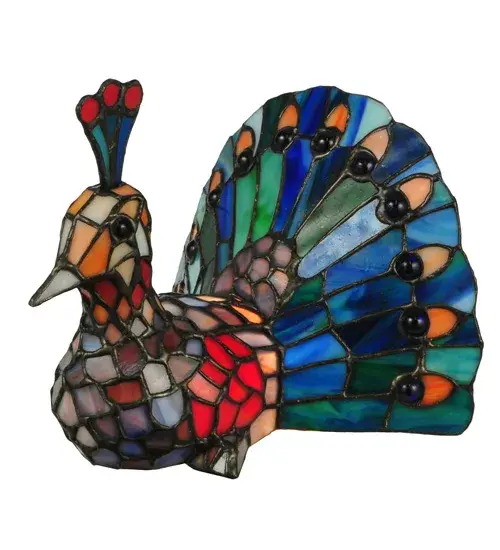 The Tiffany Peacock by Meyda Lighting - Image 2