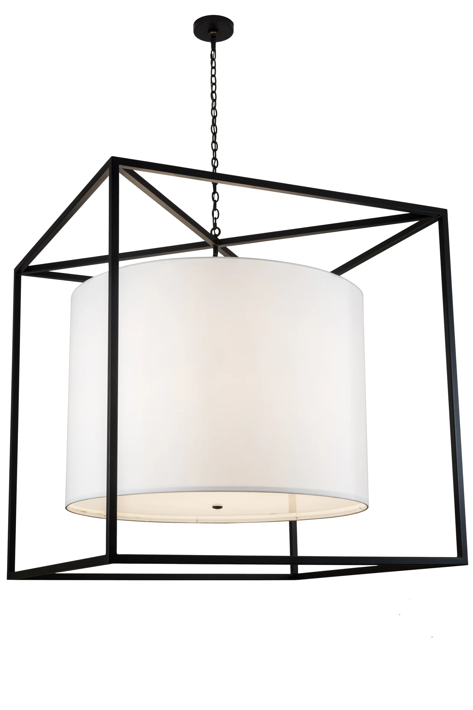 Kitzi Six Light Pendant in Textured Black