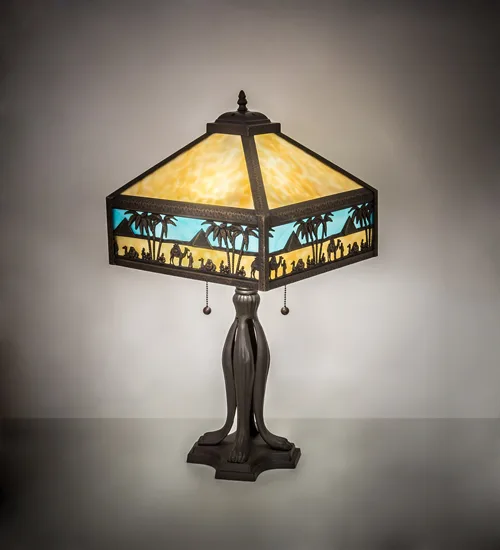 26" High Camel Mission Table Lamp