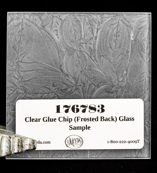 Clear Fern Glass Frosted Back Swatch